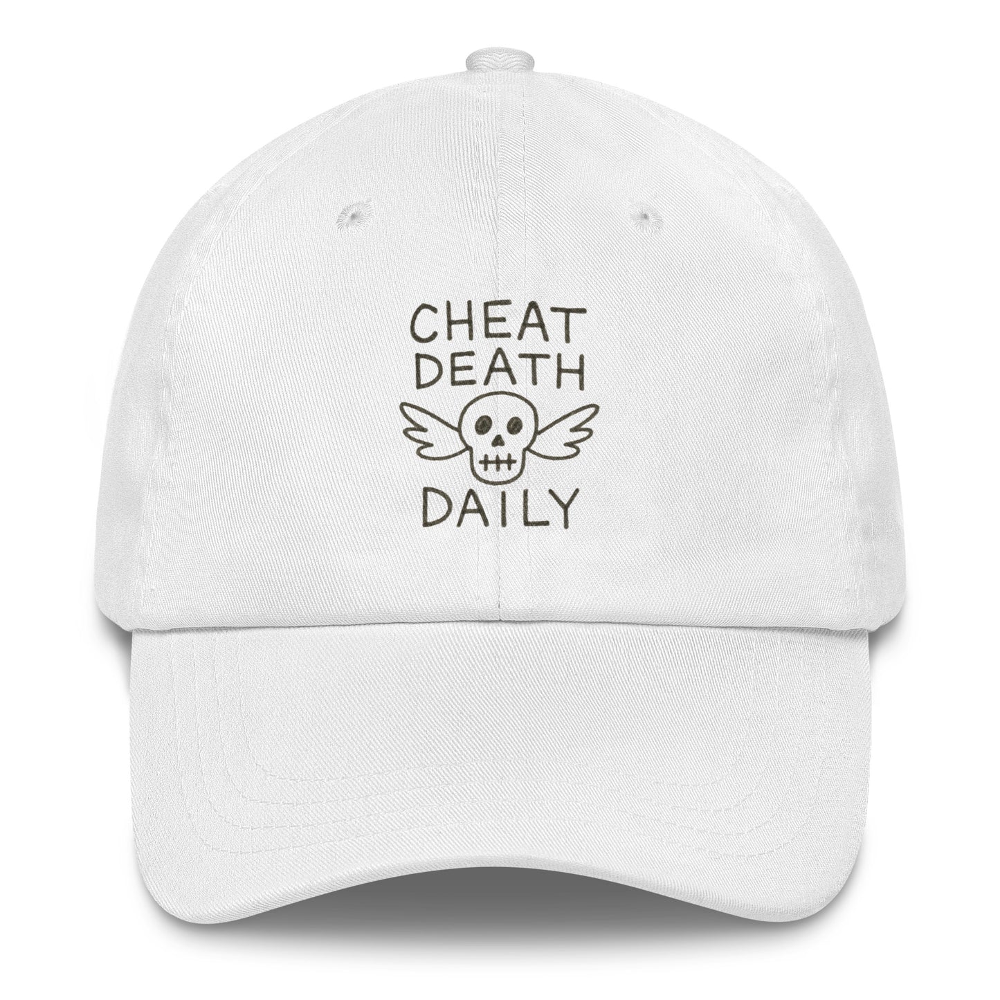 cheat death daily hat white by highway division HWY DIV
