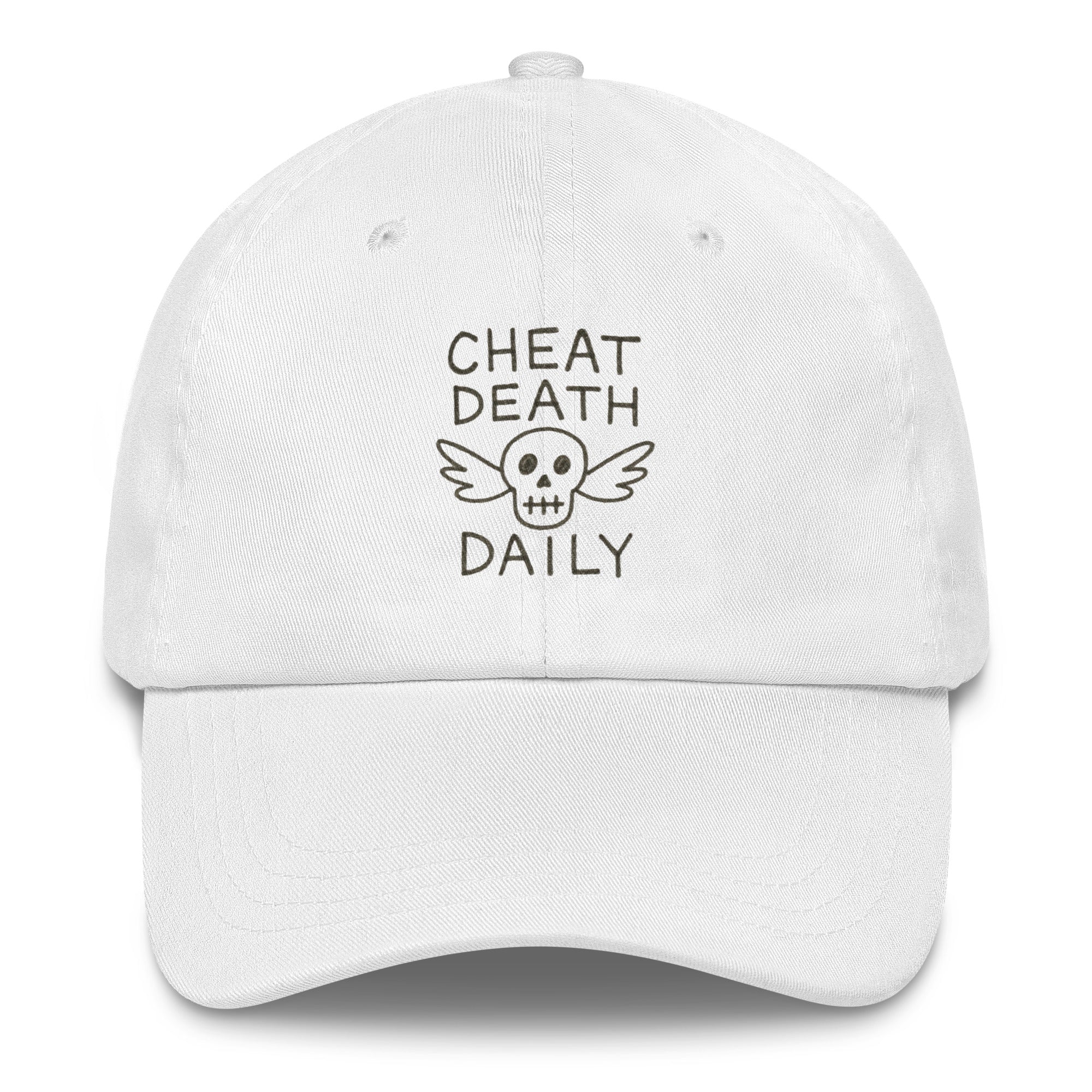 cheat death daily hat white by highway division HWY DIV