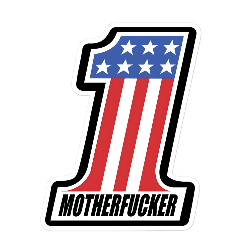 HD Number One Decal 1 Mother Fucker Sticker Harley Davidson HWY DIV