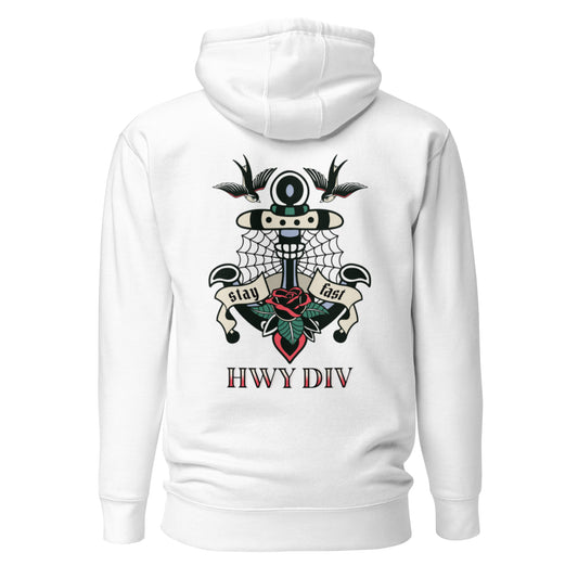 Traditional Anchor Tattoo Hoodie by Highway Division Brand. 